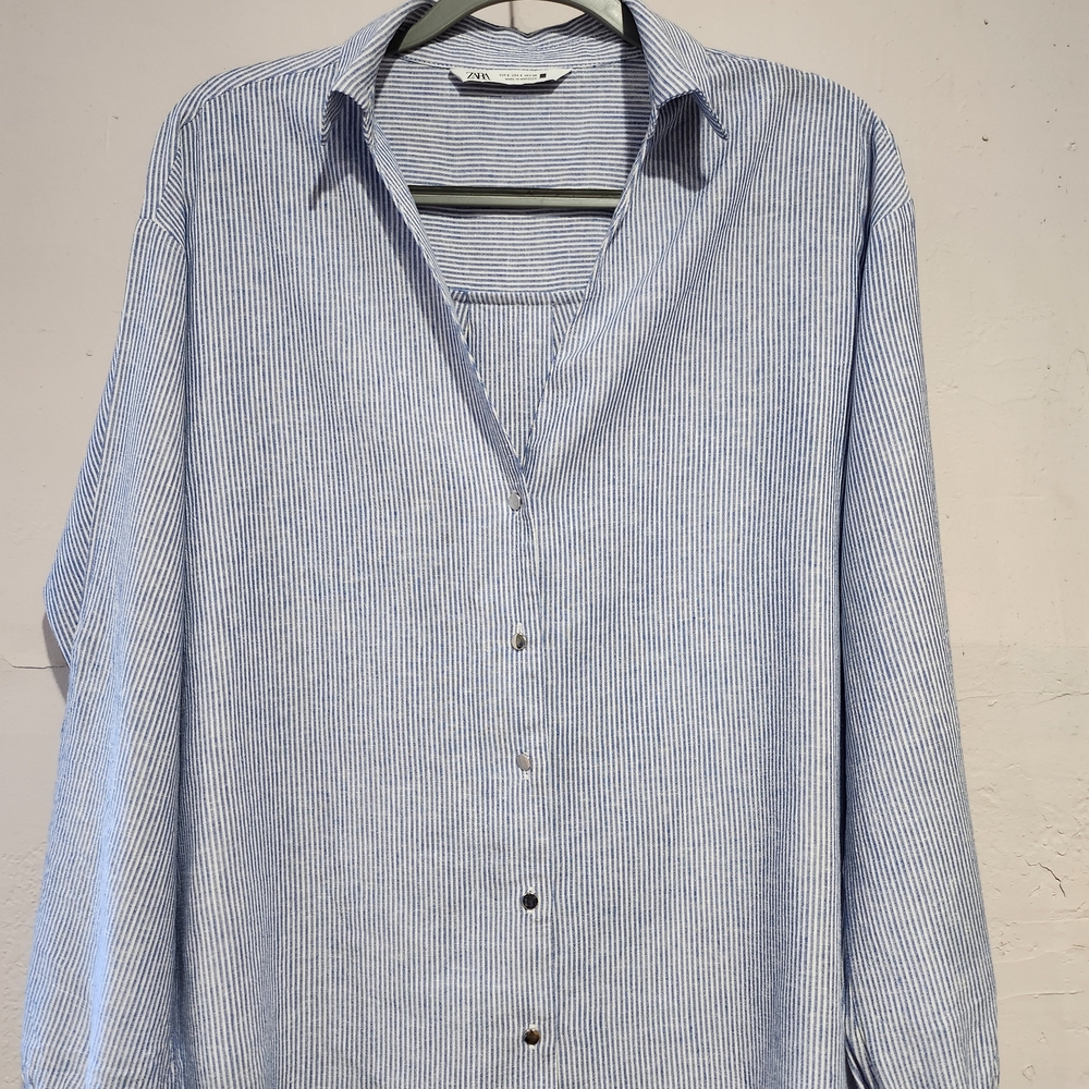 A.2 USED GOOD CONDITION, ZARA BUTTON SHIRT SIZE SMALL